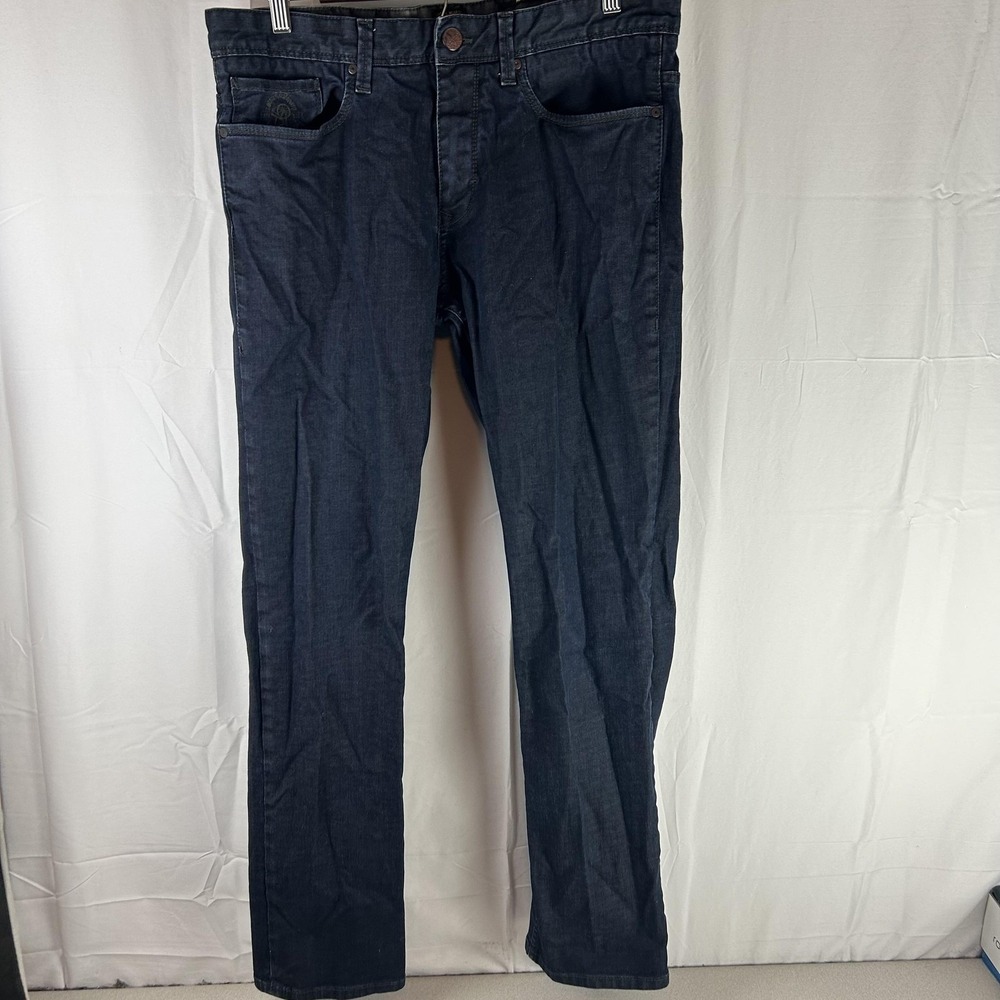 S.Oliver Tube Slim‎ Jeans Mens 33x32 Blue Dark Wash Straight Stretch Denim Pants